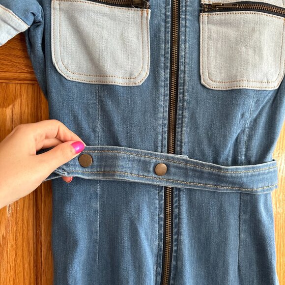 NWT The Hippie Shake Ramble On Zip Up Jumpsuit - Picture 6 of 7